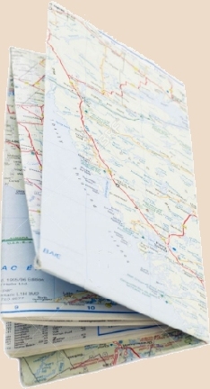 Large fordable map